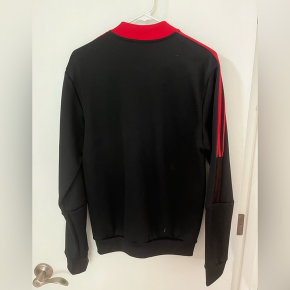 adidas Manchester United Anthem Jacket Black - Picture 6 of 6